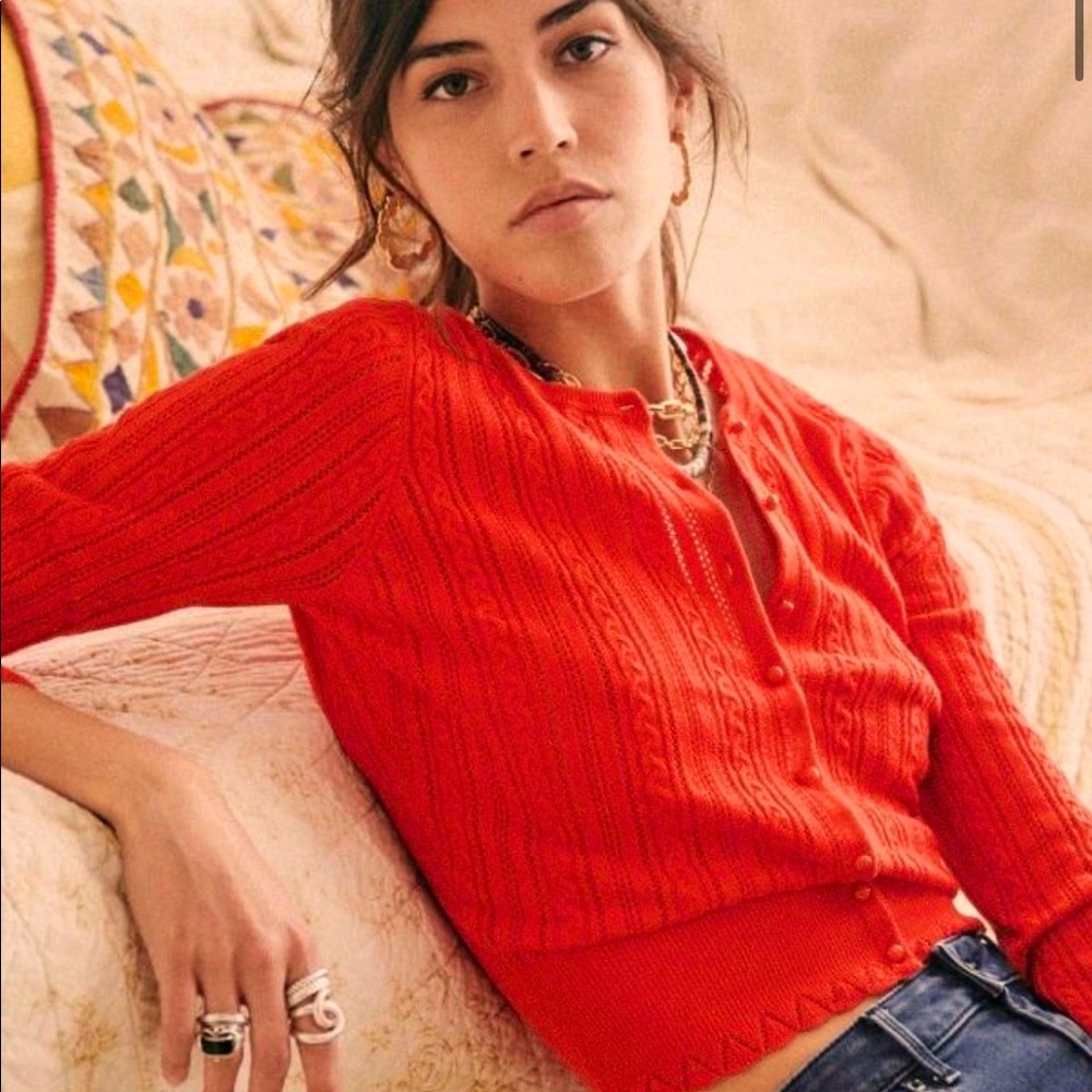 Sezane ‘arnaud’ sweater top, size XS